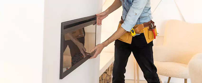 Metal Fireplace Installation in Port Washington, New York