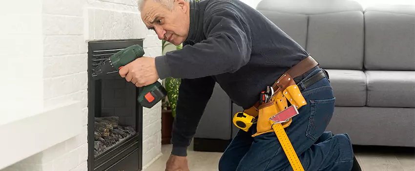 New Indoor Fireplace Installation in Port Washington, New York