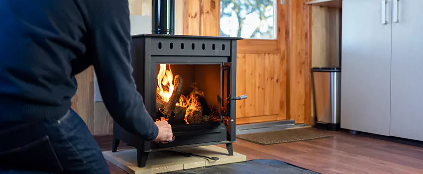 Open Hearth Wood Fireplace Installation in Port Washington, NY