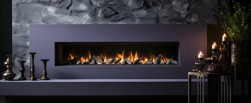 Ember Bed for Ventless Gas Fireplace in Port Washington, NY
